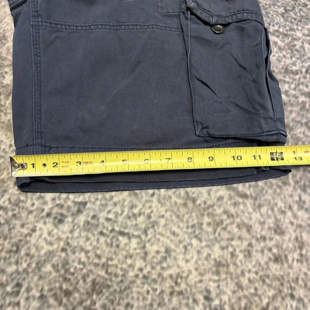 Vintage Polo Ralph Lauren Cargo Shorts Mens 33 Navy Blue Twill Classic Utility